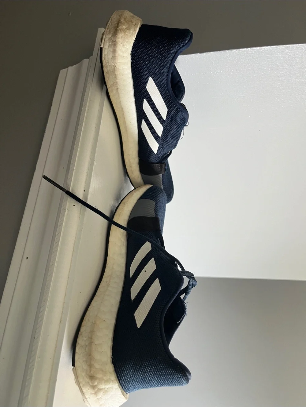 adidas Navy and White Women’s Athletic Sneakers